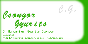 csongor gyurits business card